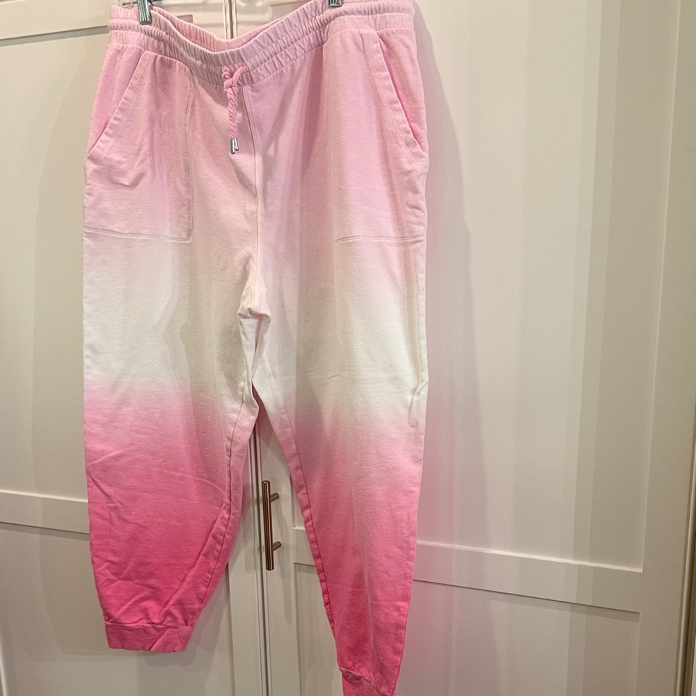 Talbots Pink Hombre Sweats